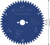 BoschEXPERT 铝制圆锯片 165 毫米，适用于金属。